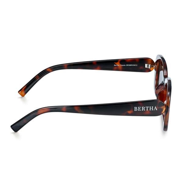 Bertha Cassie Polarized Sunglasses - Black/Black - BRSBR058C2