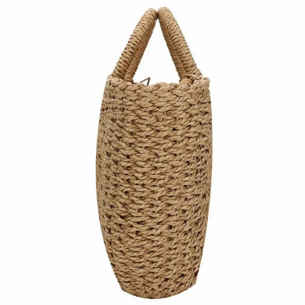 Harfi Straw Travel Bag Wicker Beach Handbag