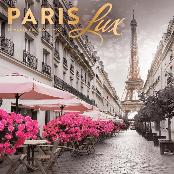 Paris Lux Calendar 2027, Wall Calendars, Month To View, Travel, Gift