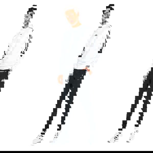 Adidas Mens Essentials Single Jersey Tapered Leg Jogging Bottoms - Black - 