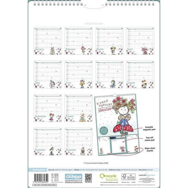 Tracey Russell A3 Family Planner 2027, Family Planners, Month To View, Family, Gift