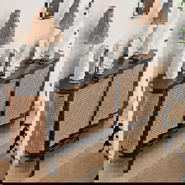 Dot Rattan Sideboard, Ash Wood & Black-Rit Concept-Rit Concept