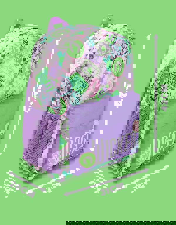 Vanilla Underground Wicked Girls Purple Icons Backpack (One Size)