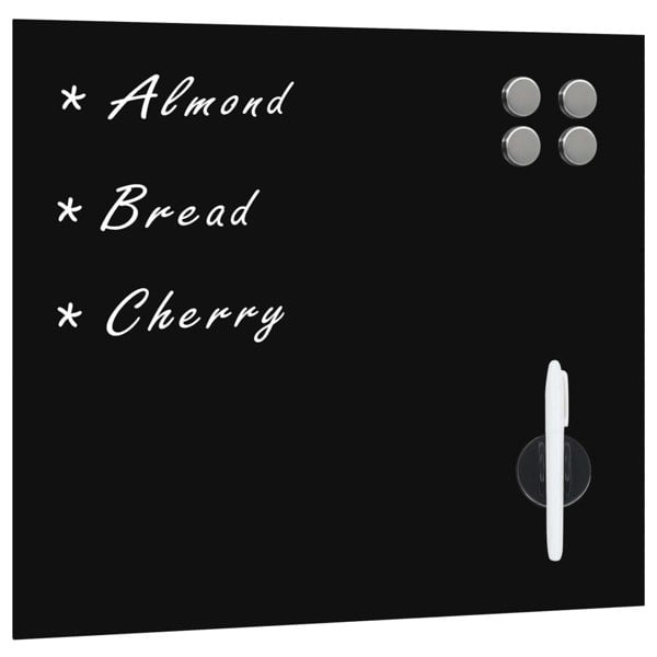 Berkfield Wall Mounted Magnetic Board Glass 60x60 cm