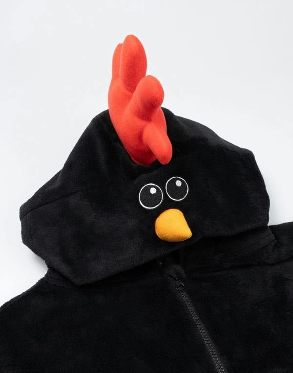 Wallace And Gromit Unisex Black Feathers Onesie