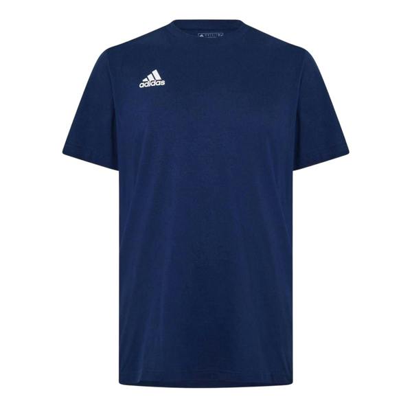 Adidas Mens Logo Cotton Crew Neck T-Shirt - Navy - 