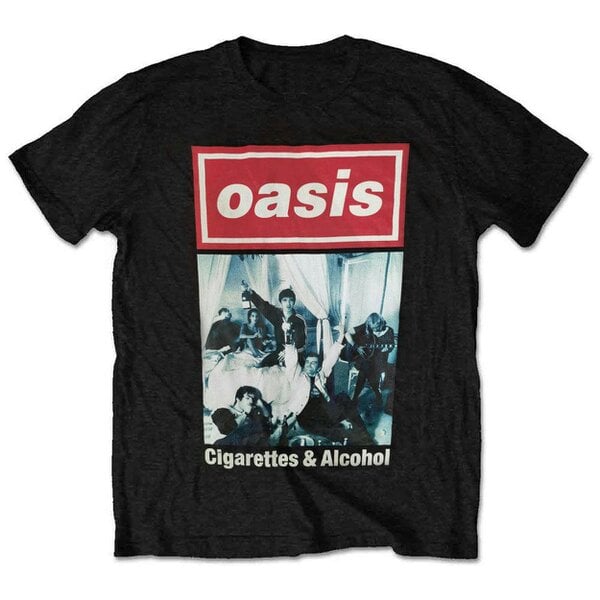 Oasis Cigarettes and Alcohol Single Cover T Shirt