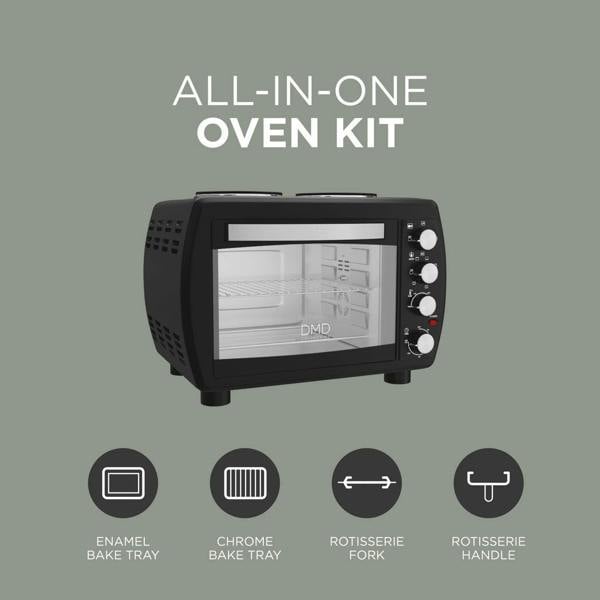 DMD Collective Mini Oven All-in-One Cooker - 35L with Dual Hot Plates