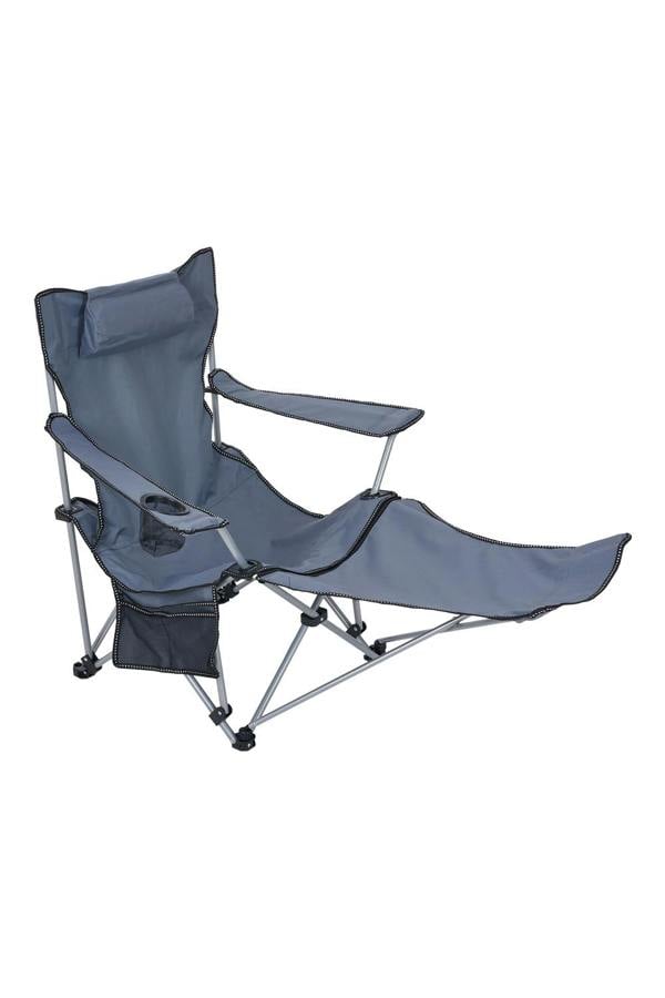 Living and Home Foldable Reclining Camping Chair with Footrest