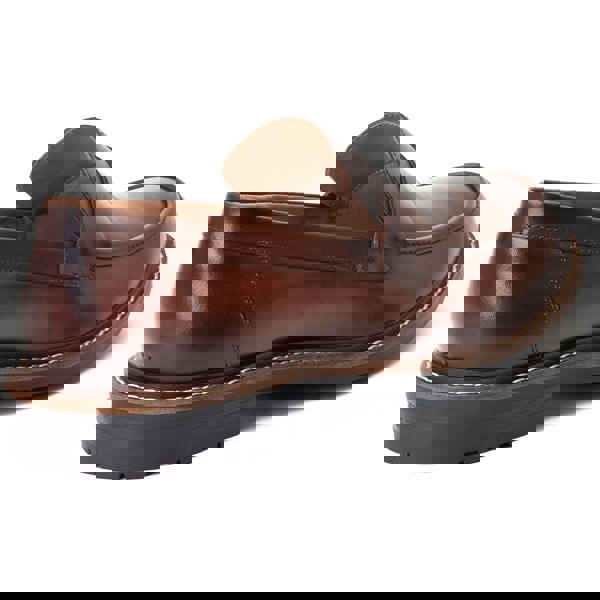Base London Ivey Leather Men's Burnt Brown Loafers