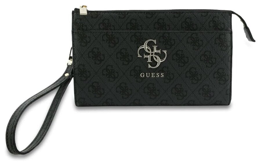 Guess PU Big 4G Logo Universal Phone Pouch with Strap Black - GUWPO5P4GP4GLK