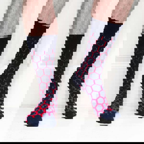 Jemsox Graduated Hexagon Mens Organic Cotton Socks