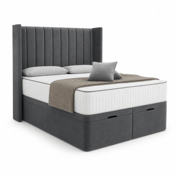 Great British Beds Sapphire Winged Divan Ottoman Bed