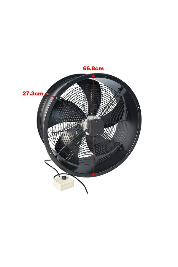 Living and Home Ventilation Wall-Mounted Exhaust Axial Fan 24-inch
