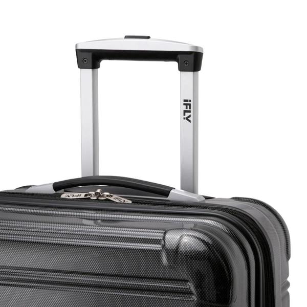 iFLY Suitcase iFLY Fibertech Premium Hard Shell Travel Suitcase Large (Jet Black)
