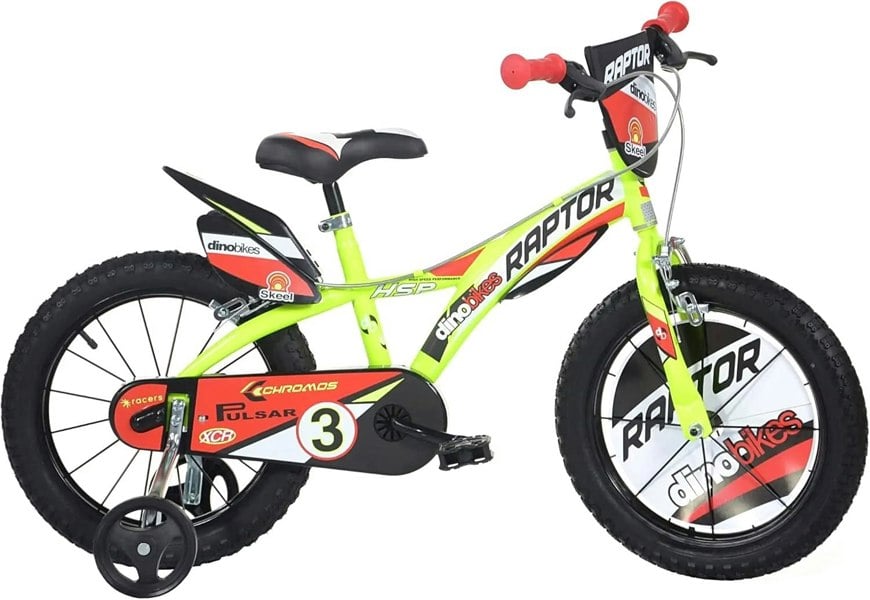 Dino Bikes Dino Raptor 14" Kids Bike - Yellow