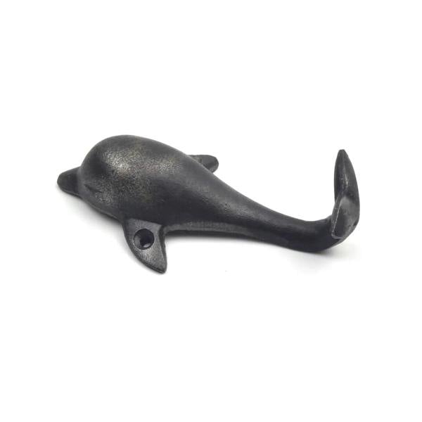 Cast Iron Dolphin Shaped Decorative Wall Hook