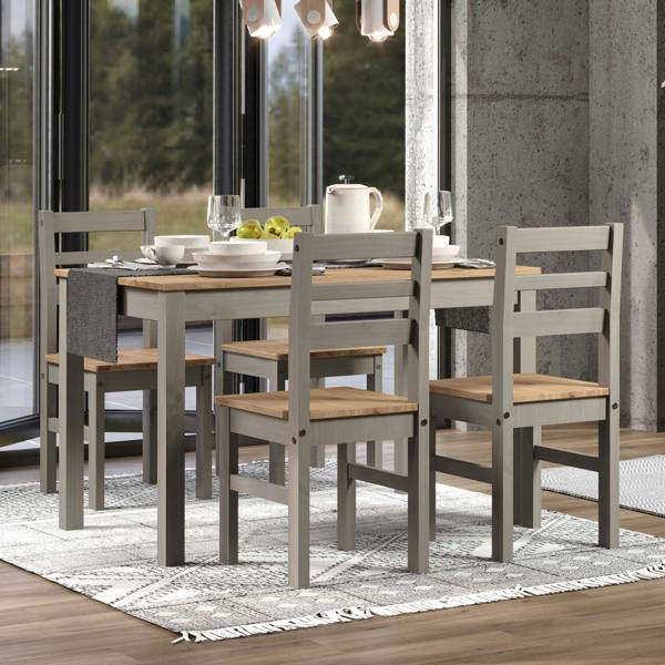 Core Products Linea 5-Piece Dining Set, Table & 4 Chairs