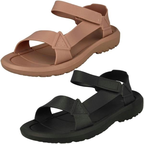Spot On Ladies Spot On Strappy Adjustable Sandals F00398