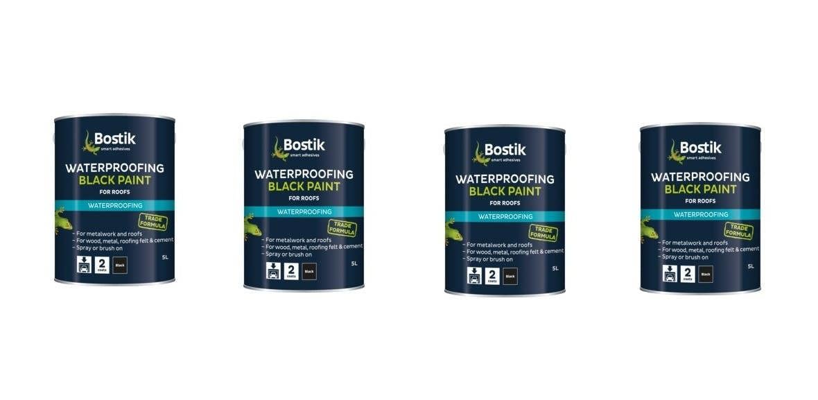 Bostik Bituminous Black Paint 5L For Roofs