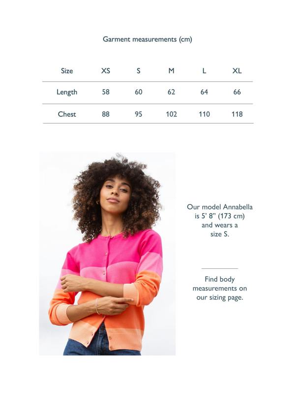Kite Womens Organic Sandecotes Knit Cardigan Sunset