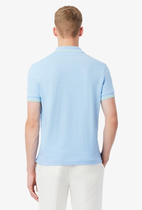 Lacoste Men's Regular Fit Trim Accent L.12.12 Polo Shirt - Blue
