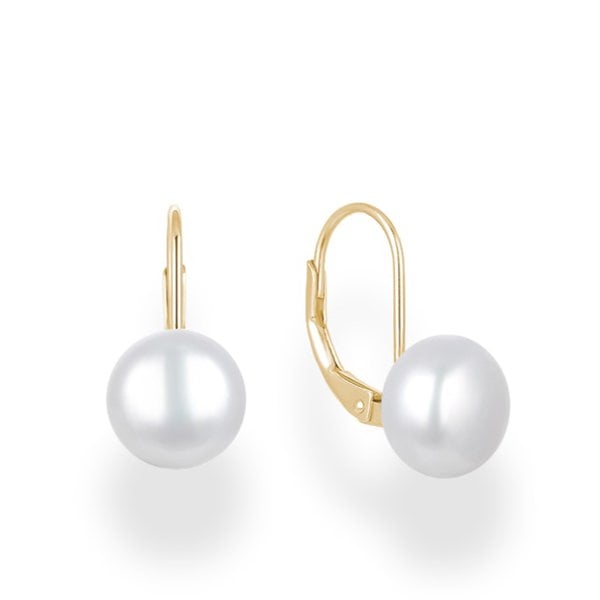 Gold Trip Pearl Drop Earrings