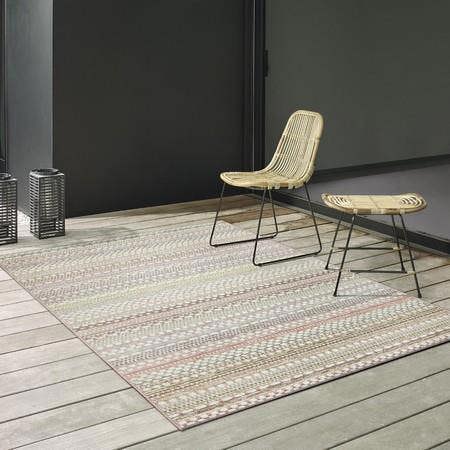 Brighton Rug - Red/Beige