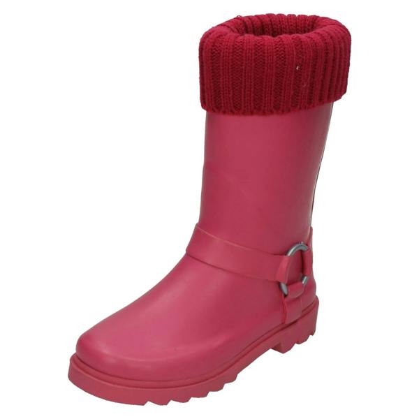 Spot On Ladies Spot On Ring Strap Wellington Boots