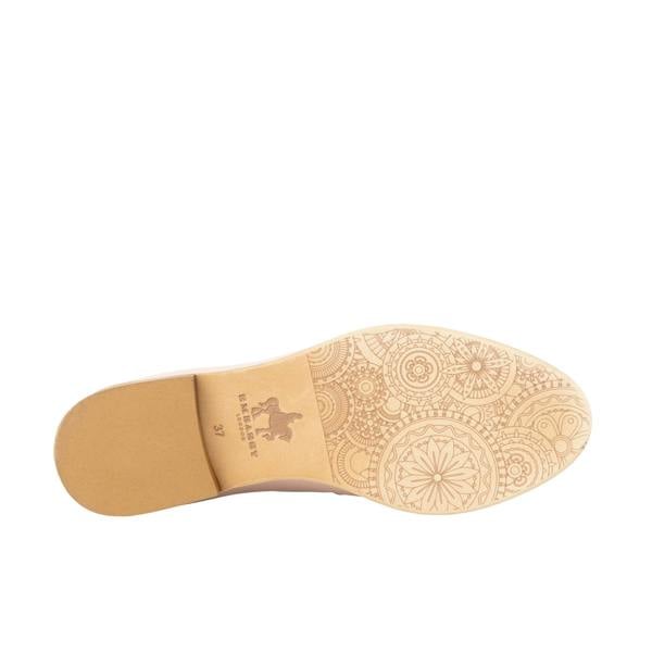 Embassy London Boatie - Yellow & Cream & Pink - Women's Leather Boat Shoe