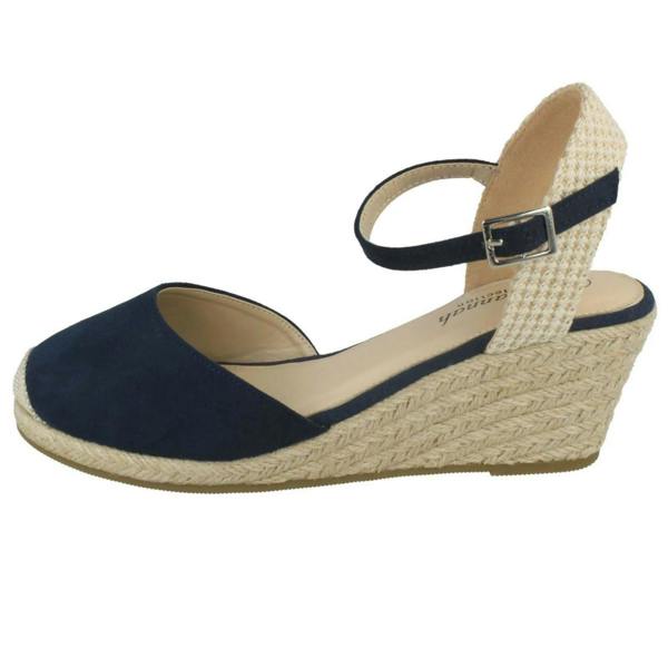 Savannah Ladies Savannah Mid Rope Wedge Espadrilles F2274