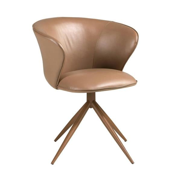 Angel Cerdá Swivel Chair in Camel Leatherette 4201