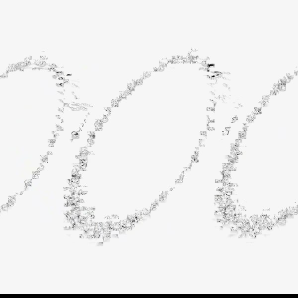 Swarovski Constella Rhodium Plated White Crystal Necklace 5722472