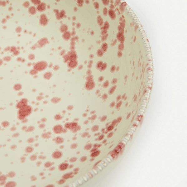 Hot Pottery Pasta Bowl Cranberry - 4 Pieces