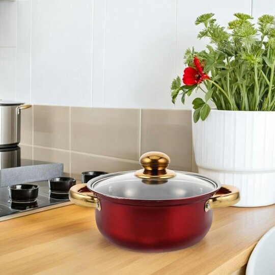 Havendro 12PCS Induction Non Stick Stainless Steel Cookware Cooking Pot Pan