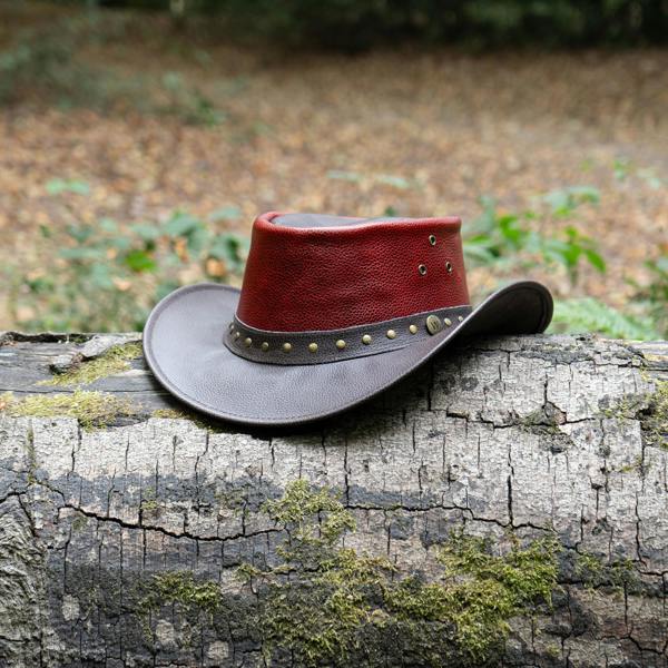 Wombat Leather The Waratah Premium Leather Cowboy Hat