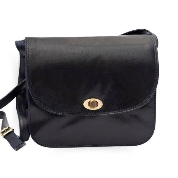 PRIMEHIDE Large Triple-Compartment Leather Handbag - Elena Tuscan