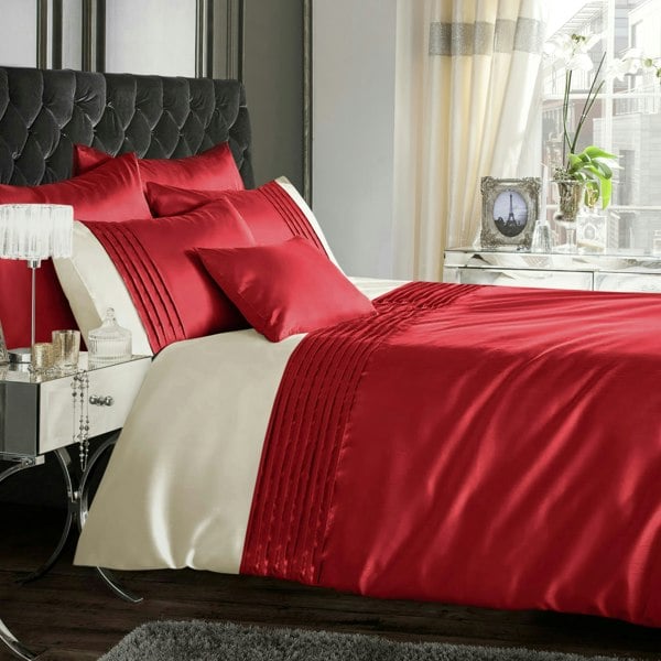 Intimates Perez Faux Silk Duvet Cover & Pillowcase Set