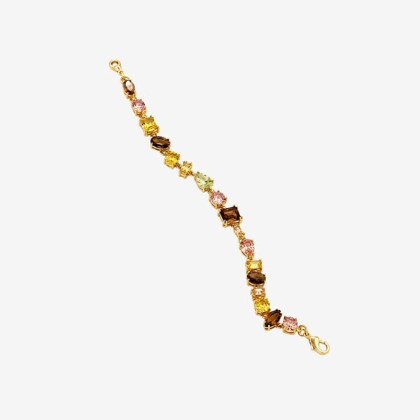 Uchi & Soto Hanabi Mixed Gold Stone Bracelet