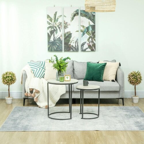 Wyld Haus Lovea Set Of 2 Artificial Murraya Flower Plants In Pots H8 60cm Cream White