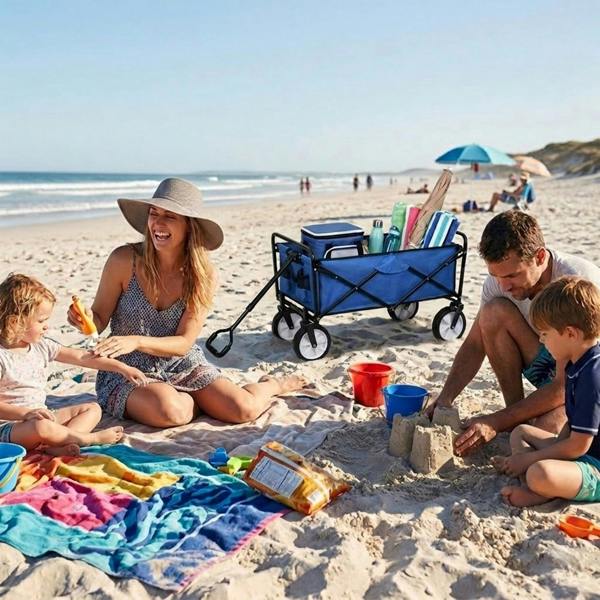 Monstershop All-Terrain Festival & Beach Drinks Trolley Blue