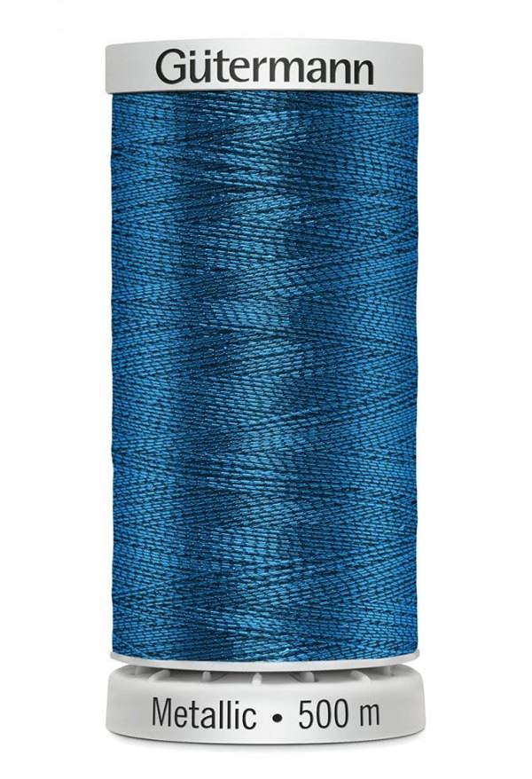 Gutermann Sulky Metallic Embroidery Thread 500m Polyamide, Polyester Thread Suitable For Embroidery