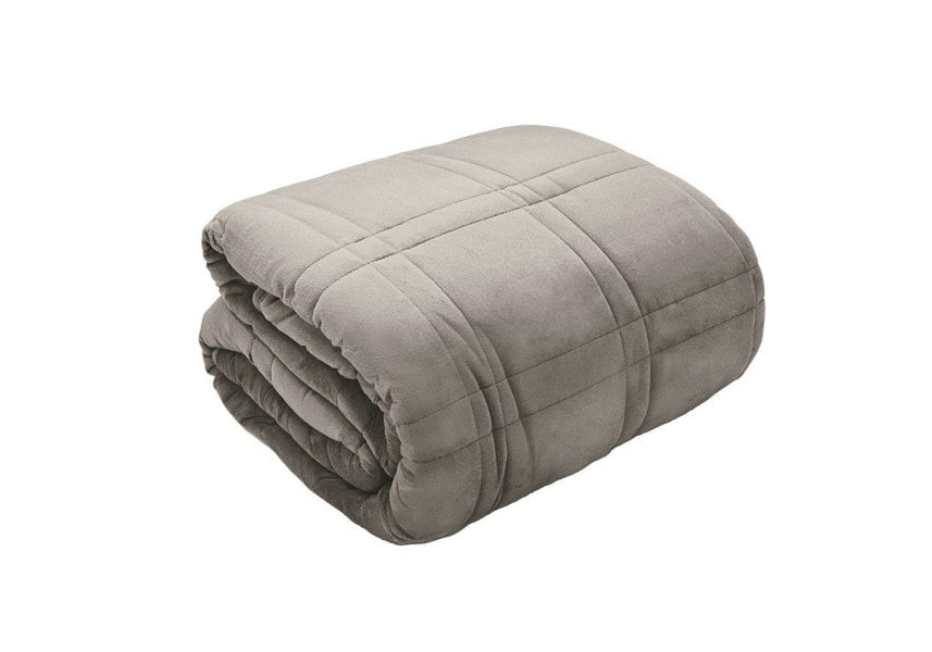 HomeSpace Direct Velour Velvet Weighted Blanket Sensory Sleep Therapy