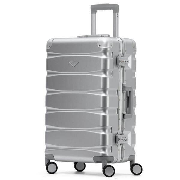 Flight Knight 27" Medium Check in Suitcase - Aluminium Frame, ABS Body Hold Luggage