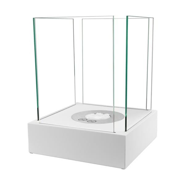 BIOFireplacesGMT Freestanding Bio Fireplace White Matt– Sunset Garden Mini Ventless