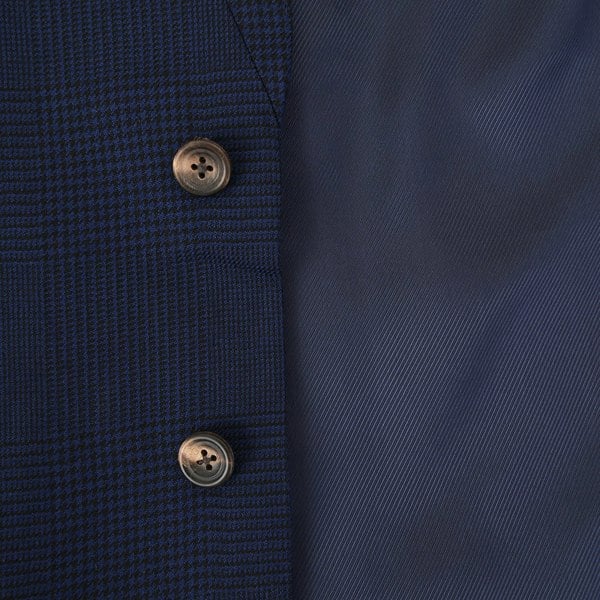 Hackett London Mens MYF Navy Glen Check WC in Navy