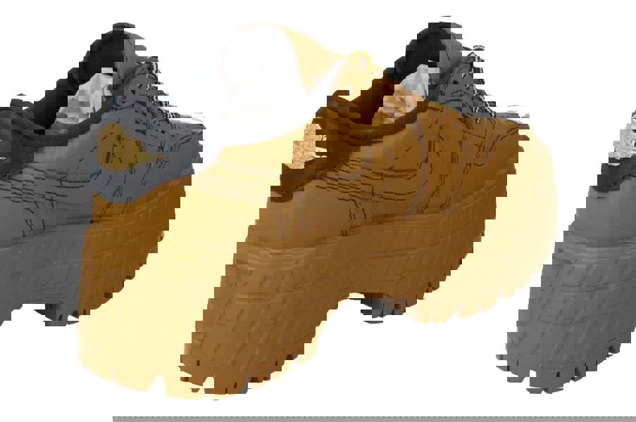 Nike Air Jordan 1 Brooklyn Low Womens Trainers Hf3184  700 - Wheat Anthracite Team Red 700 - Photo 2