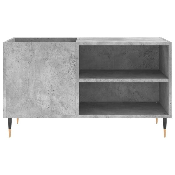 Berkfield Record Cabinet Concrete Grey 85x38x48 cm Engineered Wood
