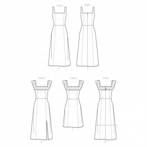 Simplicity Sewing Pattern 9326, Dresses for Women, H5 (6-8-10-12-14) - Easy