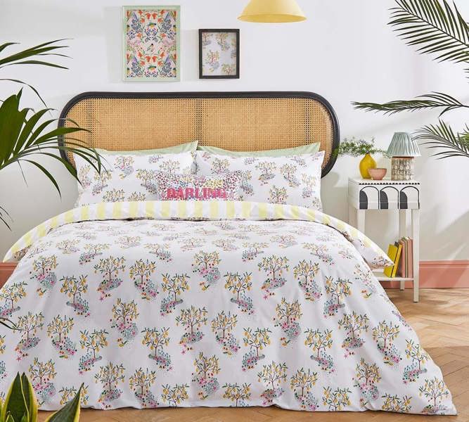 Cath Kidston Lemon Trees White Duvet Cover Set